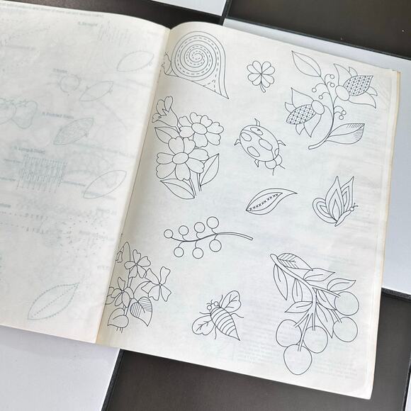 Vintage 1970s Crewel Needle Work Guide and Iron On Patterns - Picture 3 of 10